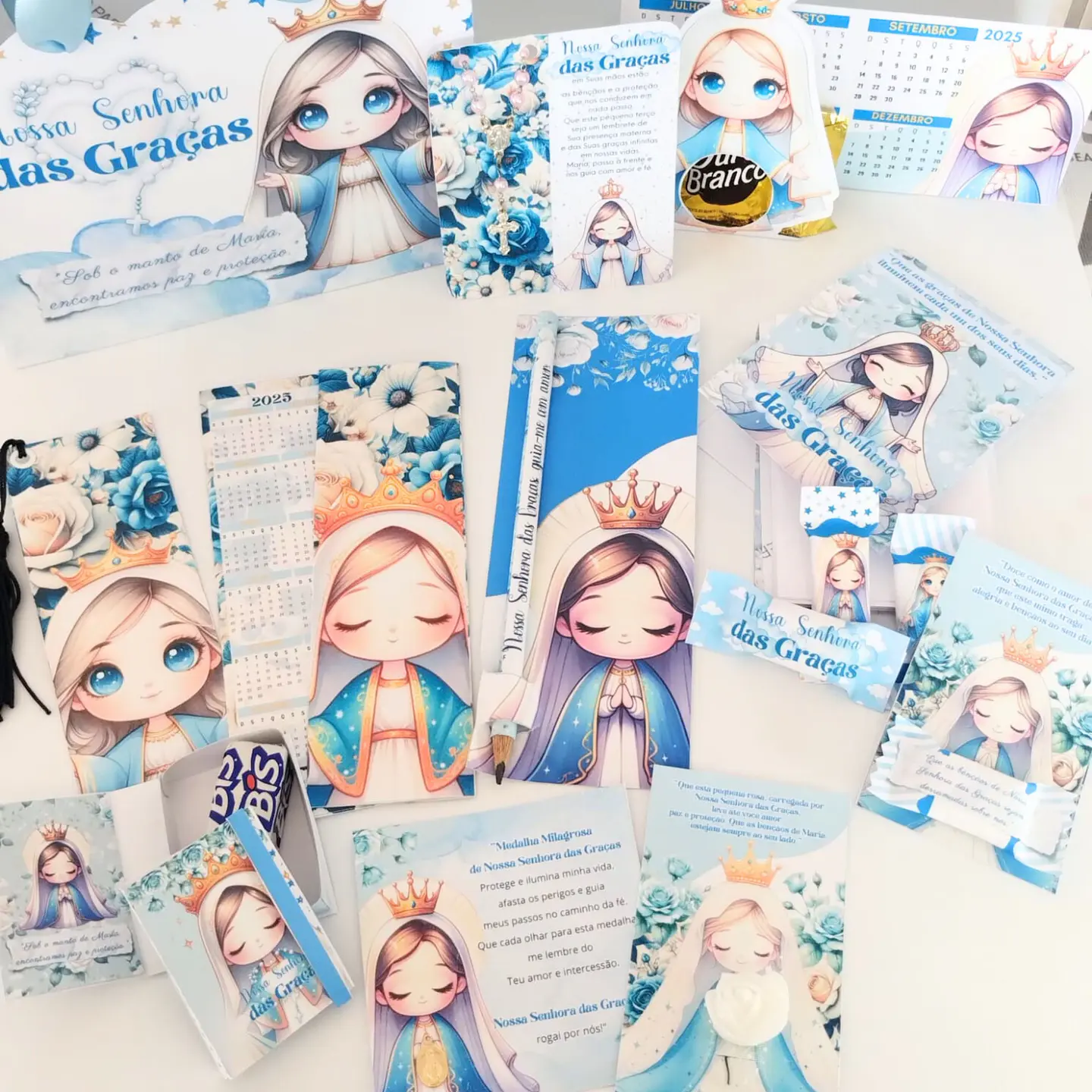 Arquivo Kit Papelaria Nossa Senhora das Graças - Abelhinha Designer 18