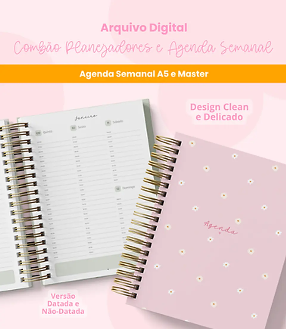 Arquivo Combão Planejadores e Agenda Semanal - Branco Papel 5