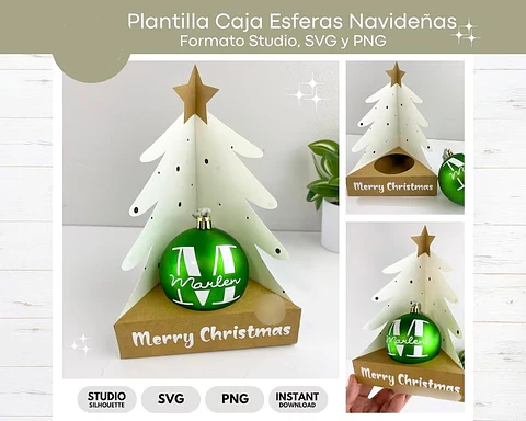 Arquivo Natal Suporte para Bolinha Árvore 