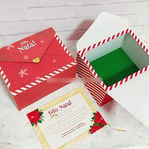 Arquivo Natal Caixa Envelope Simples - KIF CRIAÇÕES