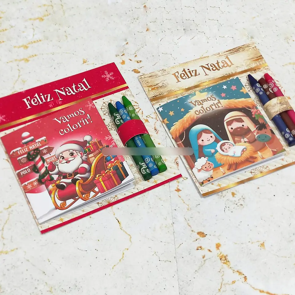 Arquivo Natal Kit Colorir Noel e Cristão - KIF  1