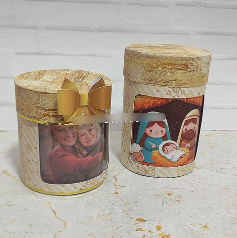 Arquivos Natal Caixas Redondas Dourada - KIF