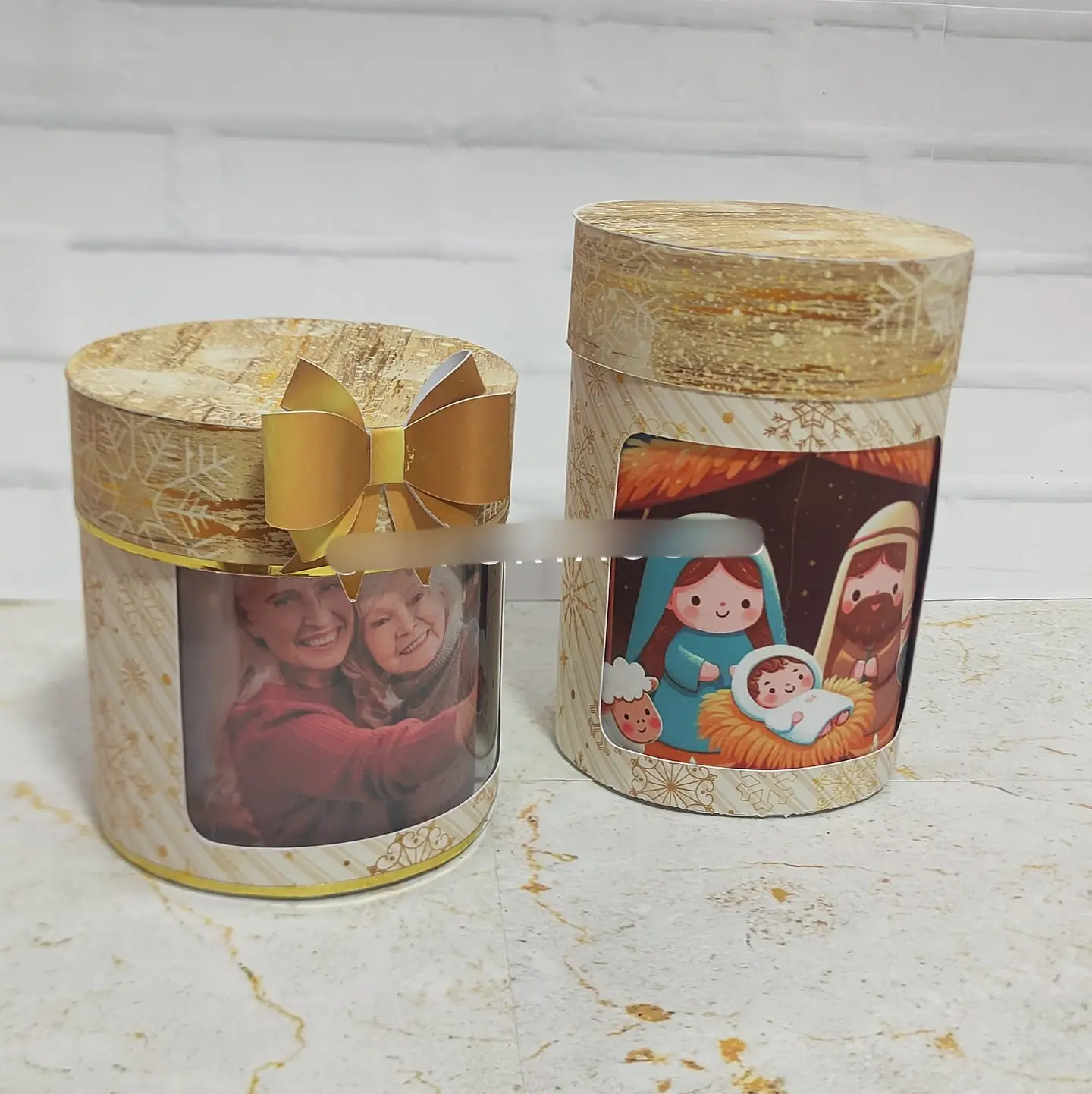 Arquivos Natal Caixas Redondas Dourada - KIF 1