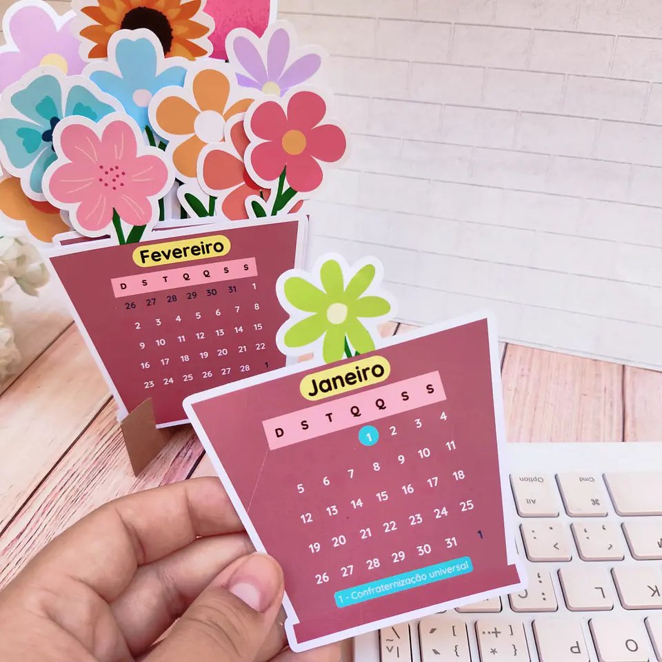 Arquivo Calendário 2025 Jarro de Flores - LOOPINHA 2