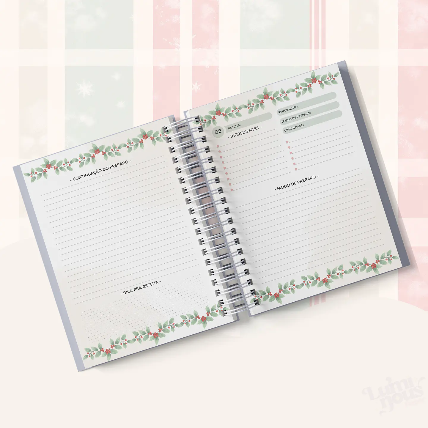 Arquivo Caderno de Receitas - Luminou Paper 6