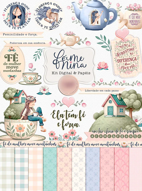 Kit Digital Coleção Fé Menina