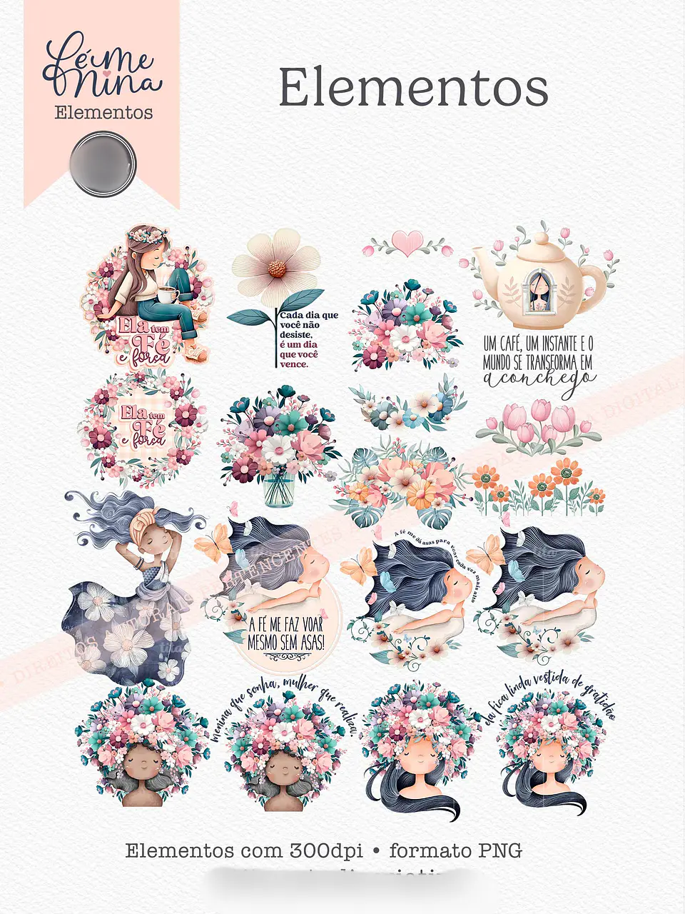 Kit Digital Coleção Fé Menina 2