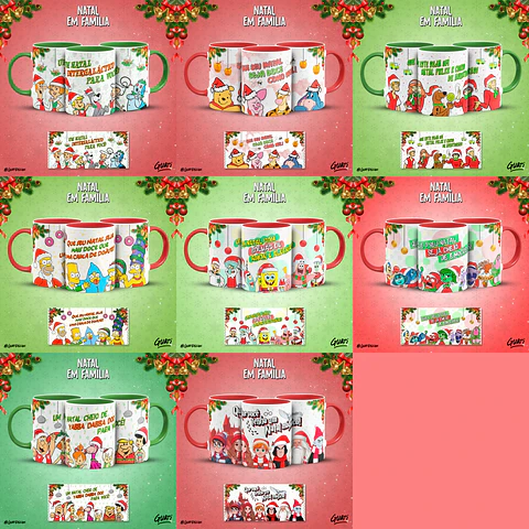 Arquivo Canecas Natal em Família - Personagens