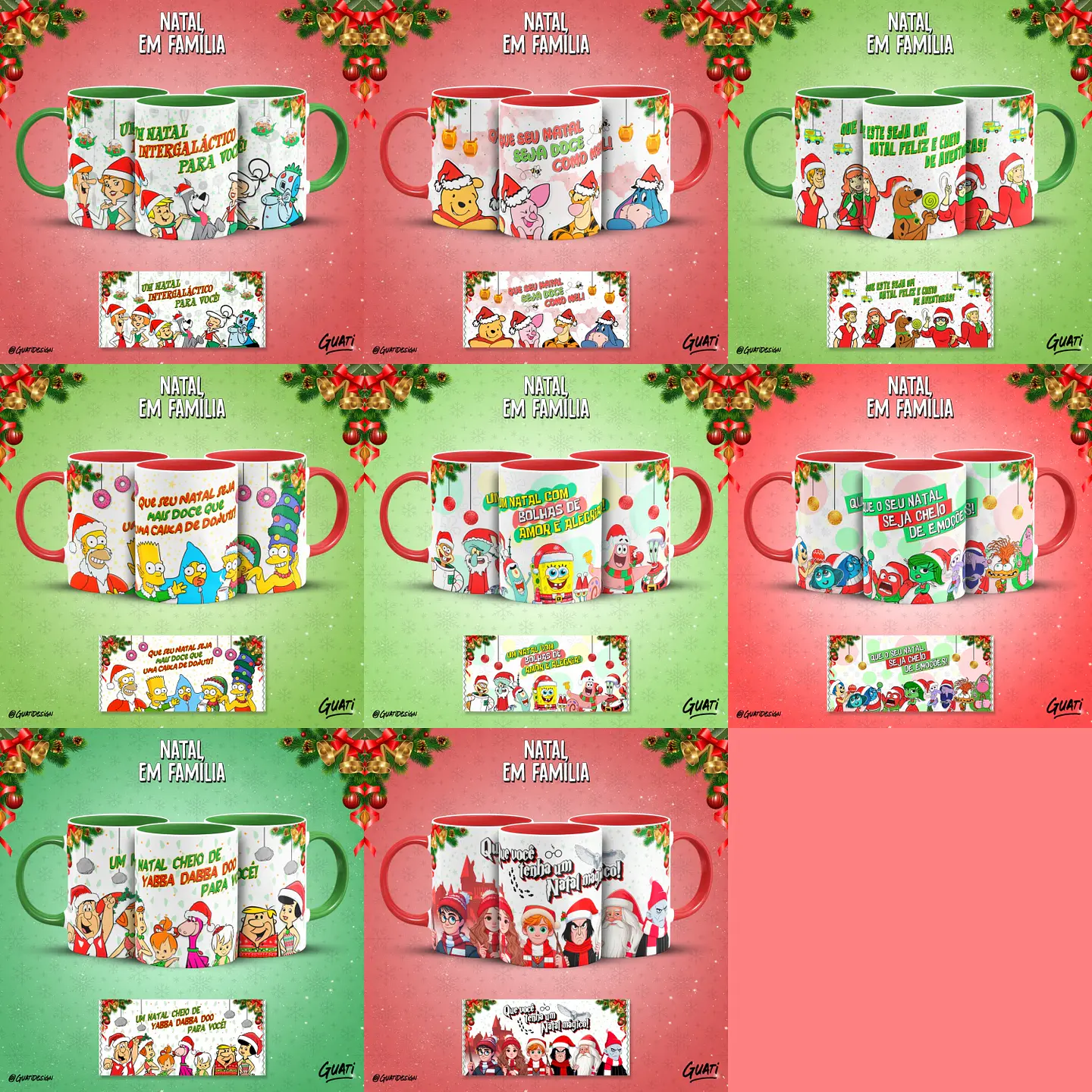 Arquivo Canecas Natal em Família - Personagens 1
