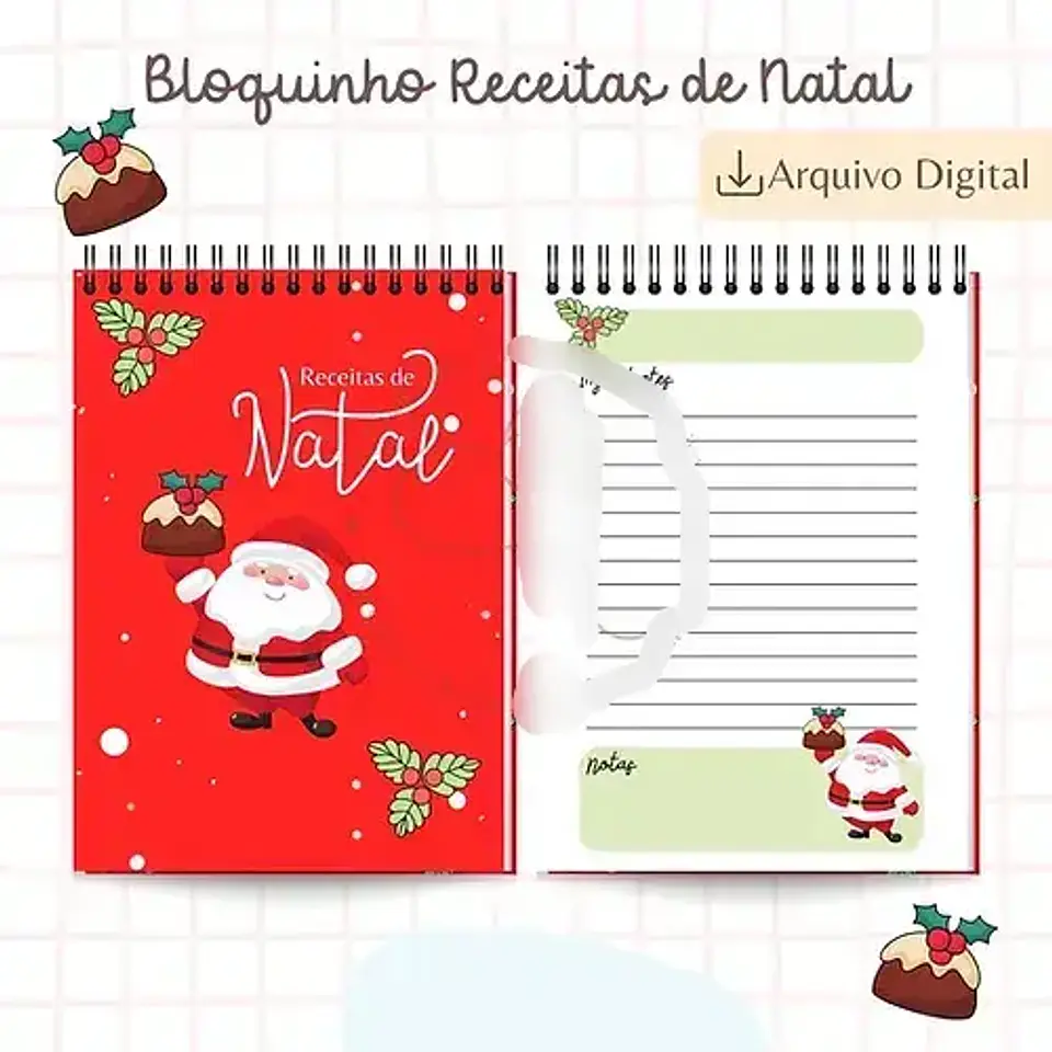 Arquivo Natal Bloquinho de Receiras A6 - Bia Shaina 1