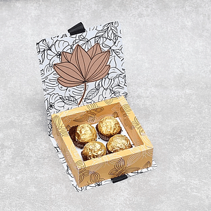 Arquivo de Corte Caixa 4 Doces Dia das Mães