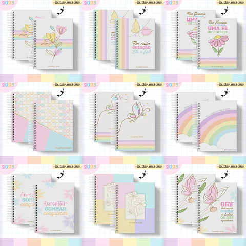 Arquivo Pack Planner Candy 2025 - LINA