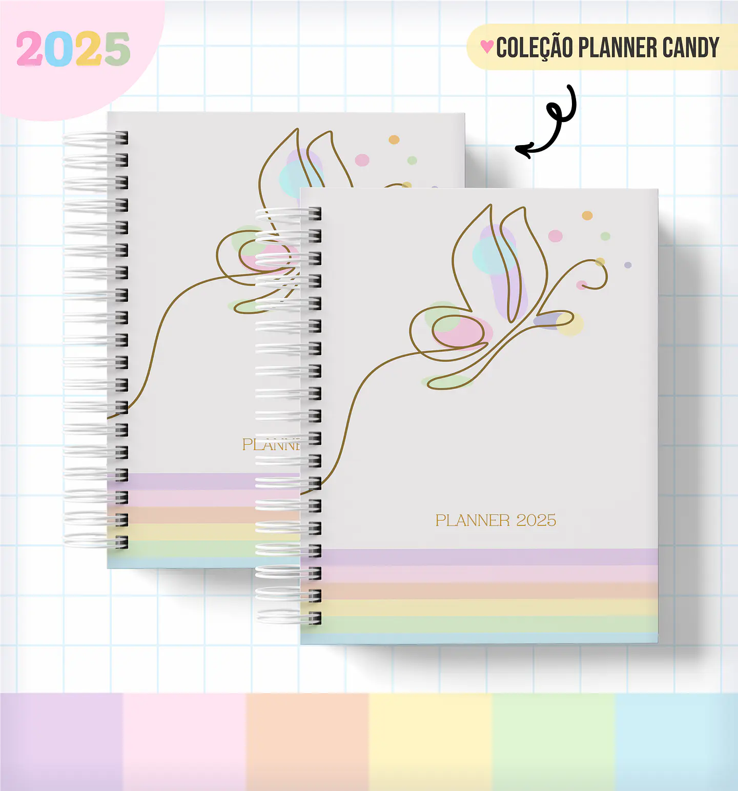 Arquivo Pack Planner Candy 2025 - LINA 10