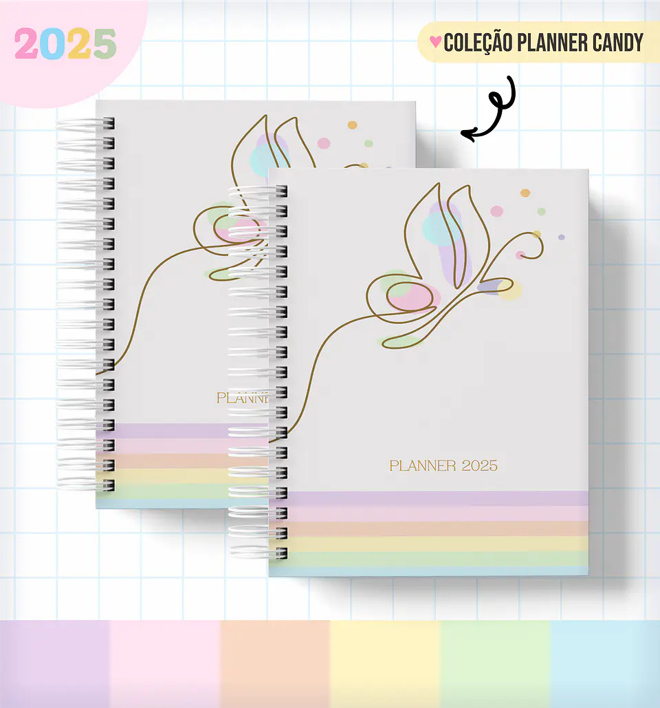 Arquivo Pack Planner Candy 2025 - LINA 10