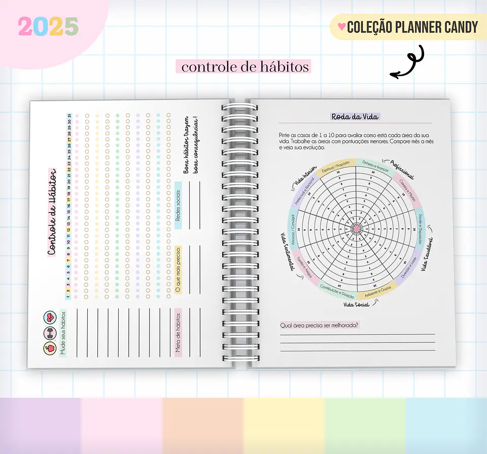 Arquivo Pack Planner Candy 2025 - LINA 13
