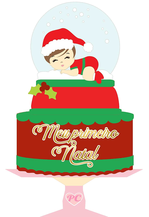 Arquivo de Corte Topo Meu Primeiro Natal