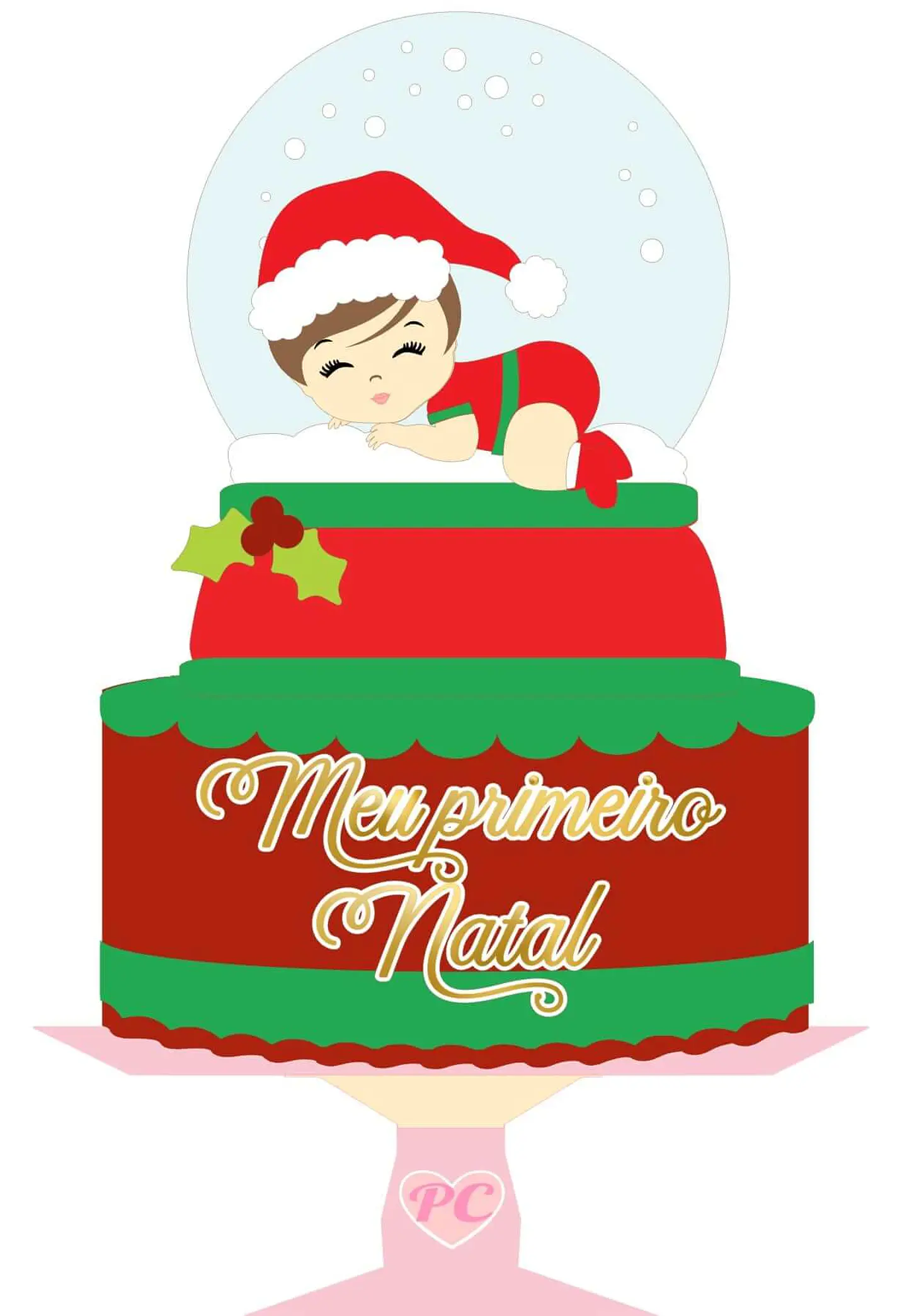 Arquivo de Corte Topo Meu Primeiro Natal 1