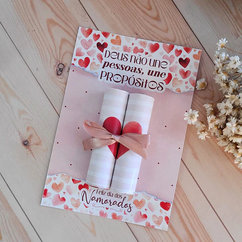 Arquivo de Corte Card 2 Batons Dia dos Namorados