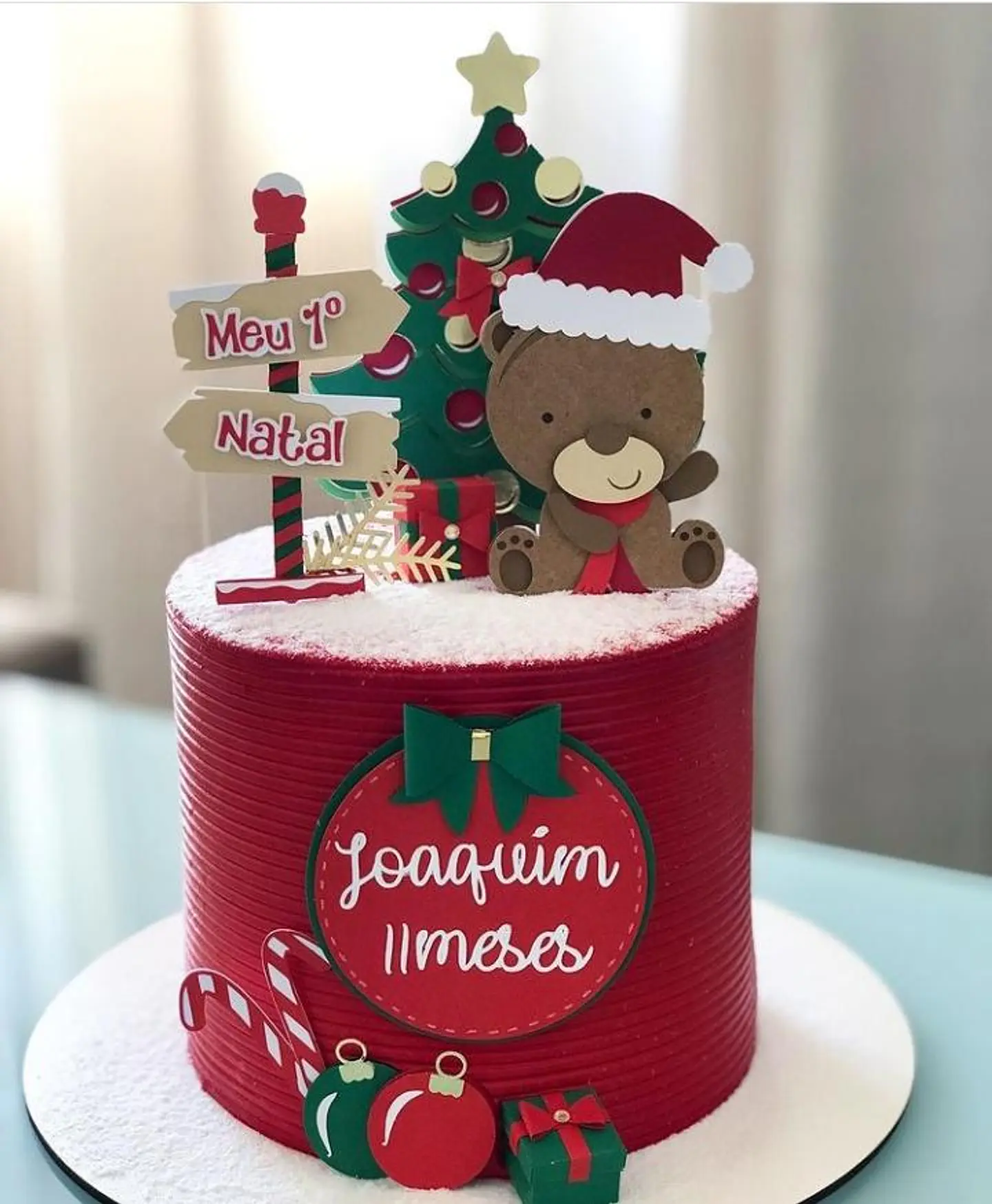 Arquivo de Corte Topo Ursinho Natal Camada 1