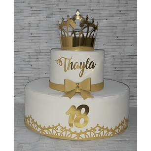 Arquivo de Corte Topo de Bolo Caroa com Arabesco