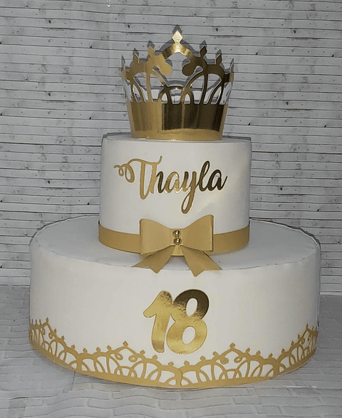 Arquivo de Corte Topo de Bolo Caroa com Arabesco