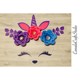 Arquivo de Corte Flor Unicornio