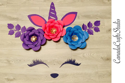 Arquivo de Corte Flor Unicornio