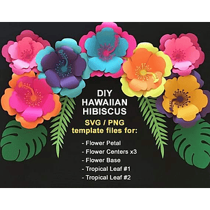 Arquivo de Corte Flor Tropical Hibisco