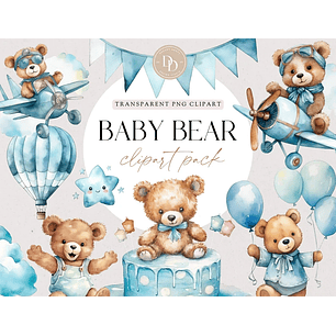 Kit Digital Ursinho Azul