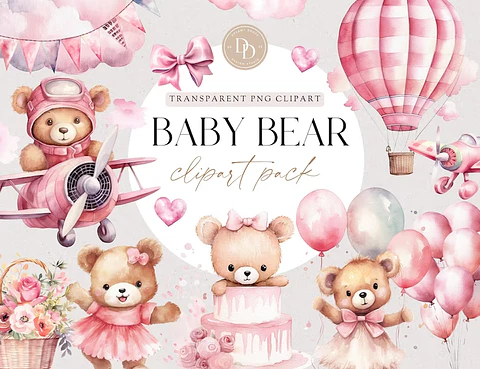 Kit Digital Ursinha Rosa