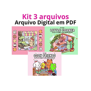 Arquivo Livro de Colorir Boobie Goods, Little Corner e Cozy Friends