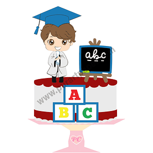 Arquivo de Corte Topo Formatura ABC Menino