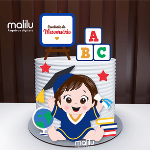 Arquivo Topo de Bolo Formatura - EM CAMADAS