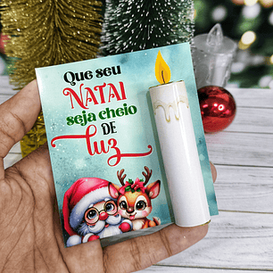 Arquivo de Corte Card Batom Vela Natal