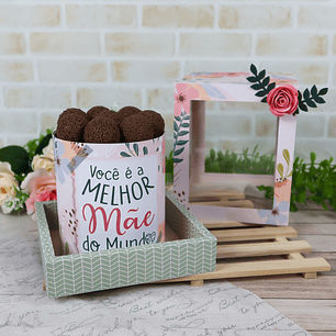 Arquivo de Corte Caixa Bolo Dia das Mães