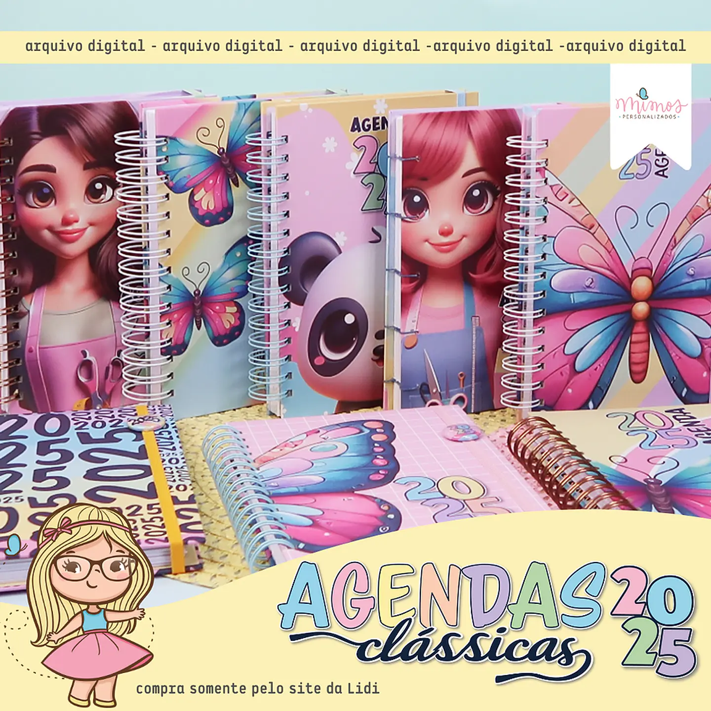   Arquivo Agenda Clássica A5 – 2025 - Combo - Mimos Personalizados 1