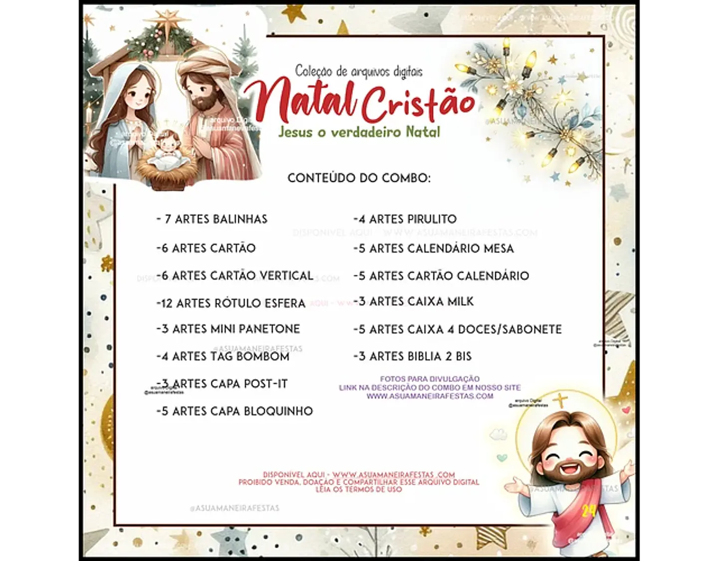 Arquivo Natal Cristão Jesus, o Verdadeiro Natal - a sua maneira festas 2