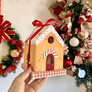 Arfquivo Natal Casinha Panetone 80g - Juh Mirtes