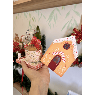 Arfquivo Natal Casinha Panetone 80g - Juh Mirtes
