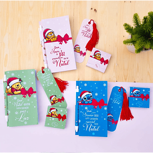 Arquivo Natal Personagens Garfild, Ursinho Pooh e Stitch