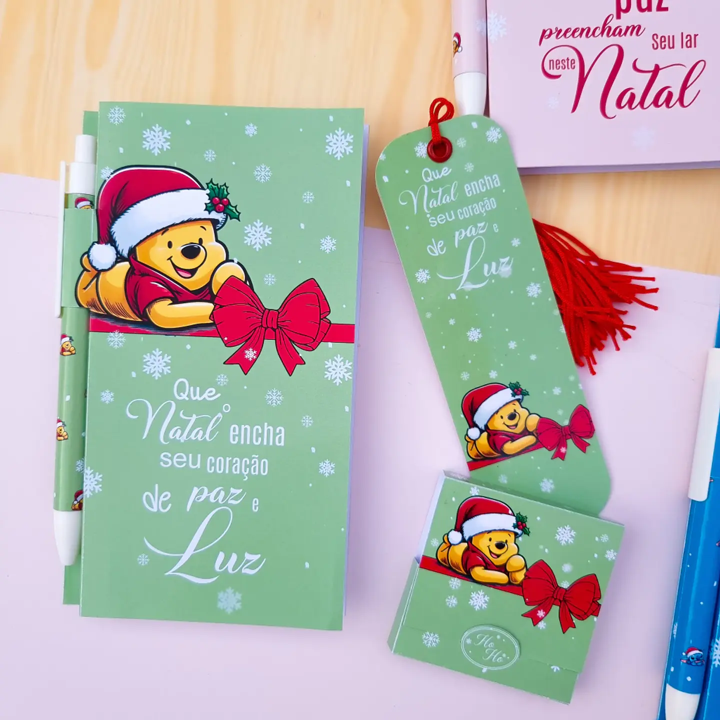 Arquivo Natal Personagens Garfild, Ursinho Pooh e Stitch 2