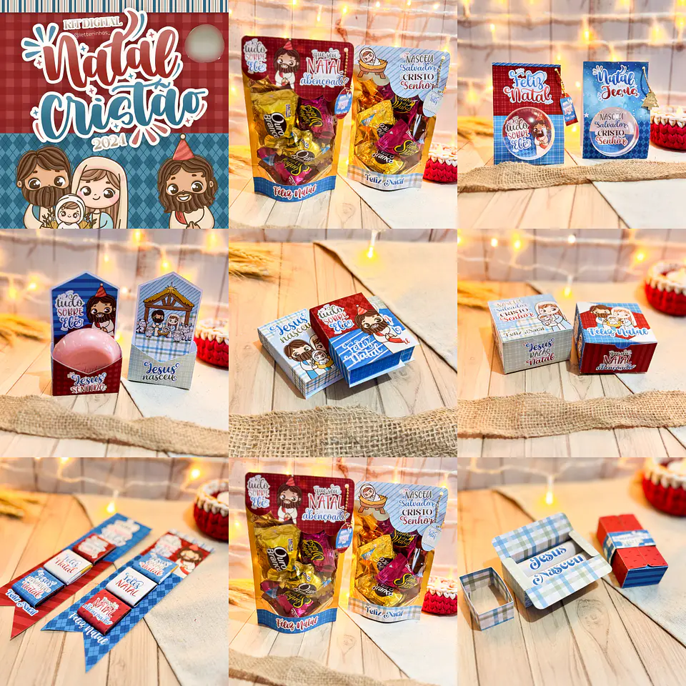 Arquivo Natal Cristão Combo completo - Letterinhas 1