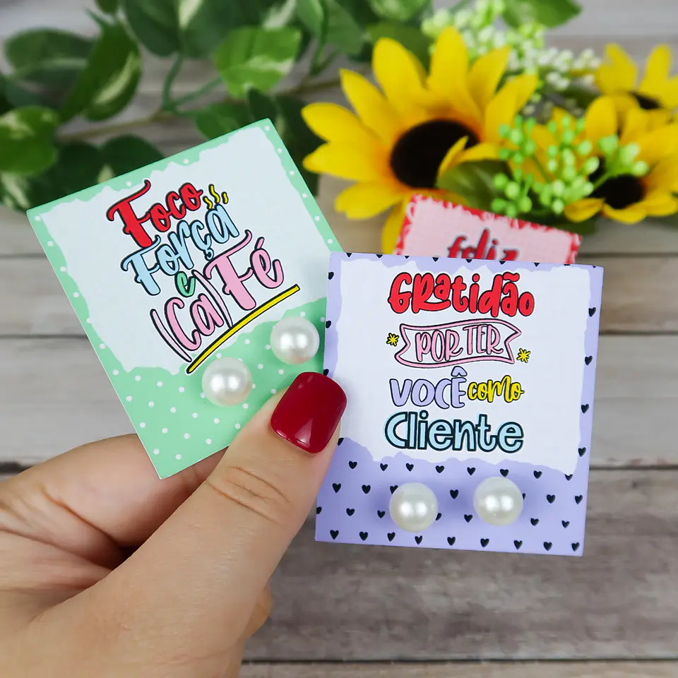 Arquivo de Corte Card Brinco Cliente  - Chuvinha de Papel 3