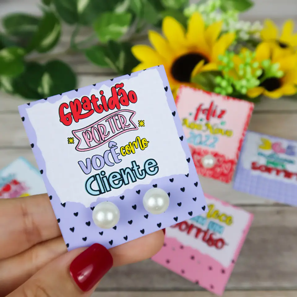 Arquivo de Corte Card Brinco Cliente  - Chuvinha de Papel 2