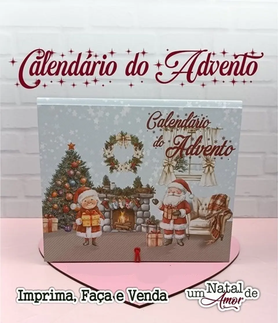 Arquivo Cartonagem Natal Calendário do Advento - RM ARTES 1