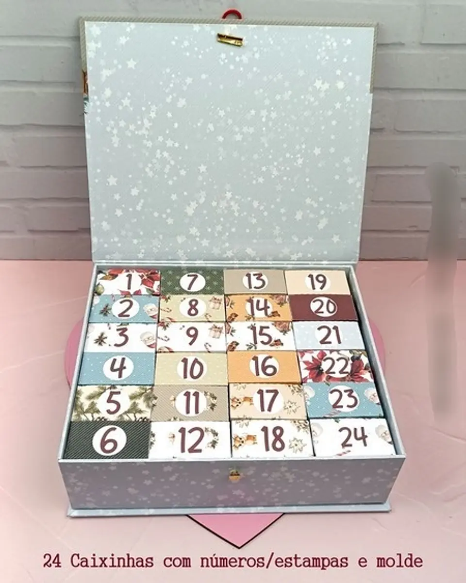 Arquivo Cartonagem Natal Calendário do Advento - RM ARTES 3