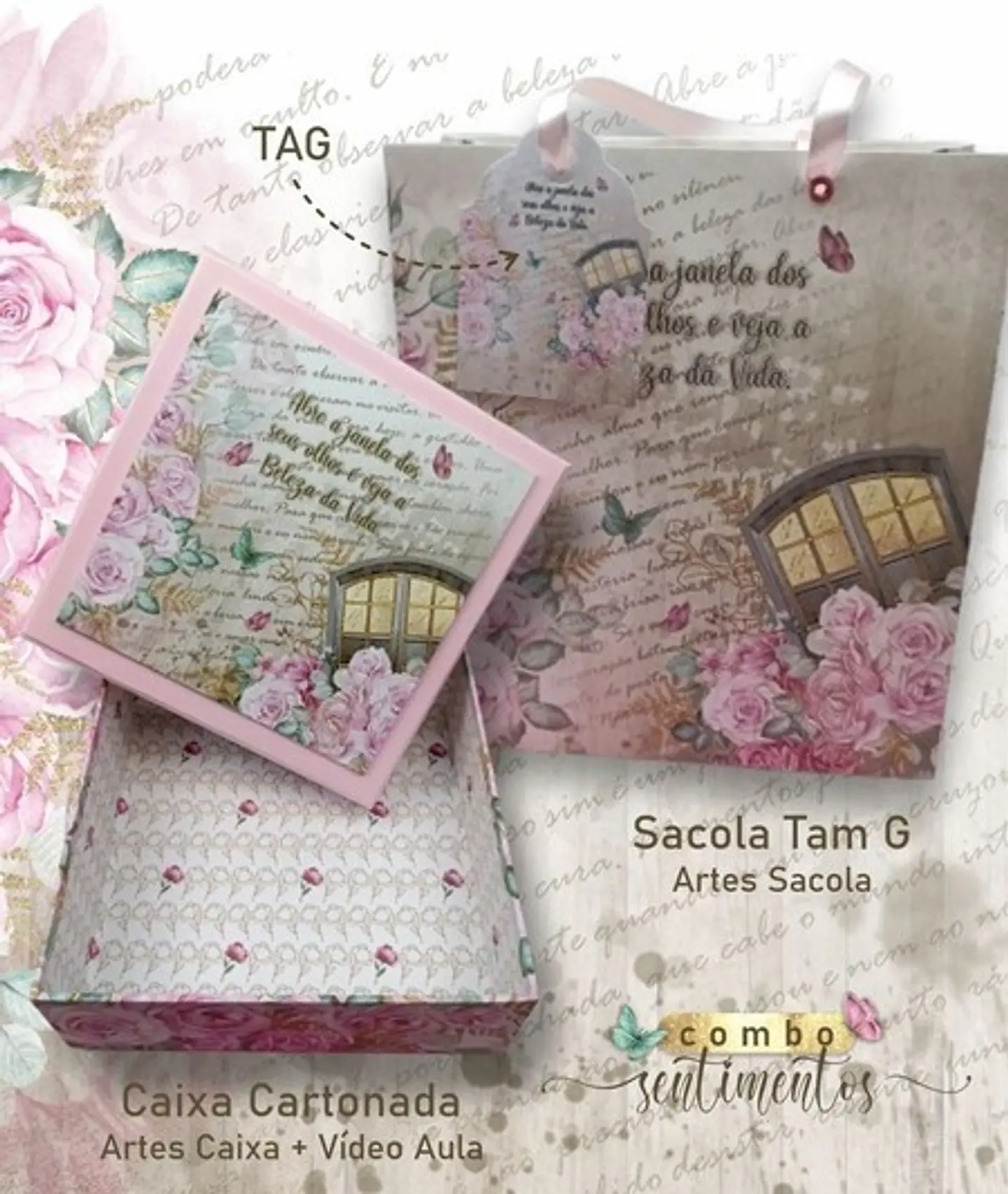 Arquivo Cartonagem Combo Sentimentos - RM 3