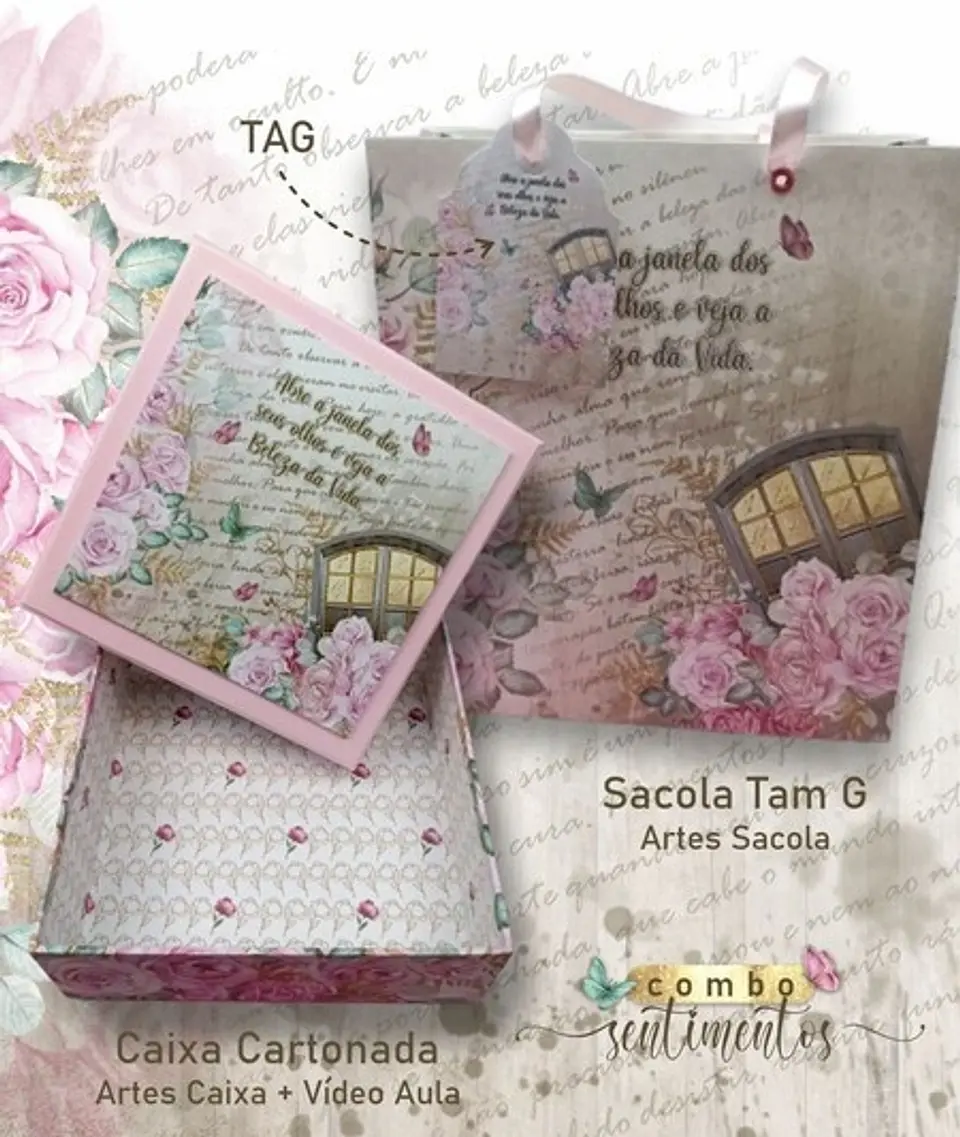 Arquivo Cartonagem Combo Sentimentos - RM 3