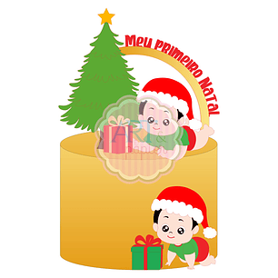 Arquivo de Corte Topo Natal Baby