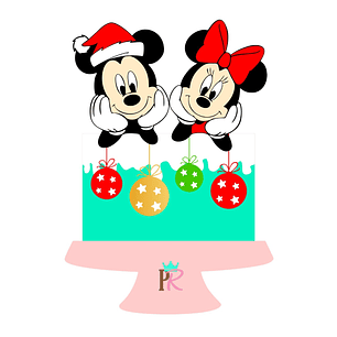 Arquivo de Corte Topo Natal Mickey e Minnie